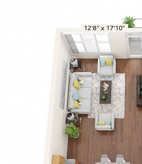 Brighton Oaks_1 Bedroom Floor Plan